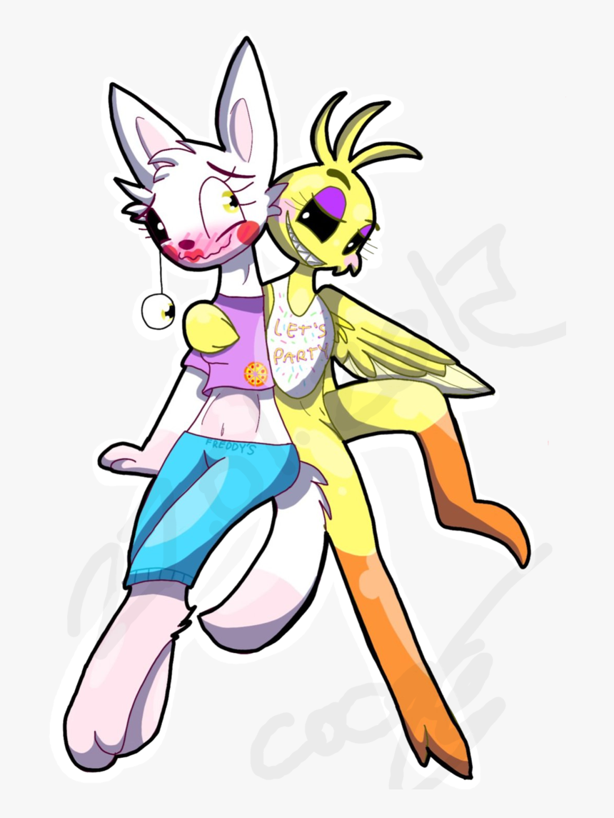 Download Png Black And White Library Chica Drawing - Chica Drawing, Transparent Png