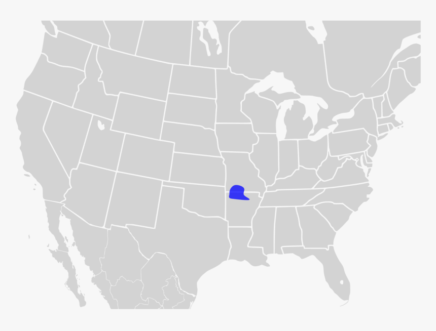 Map Of North America Grey, HD Png Download