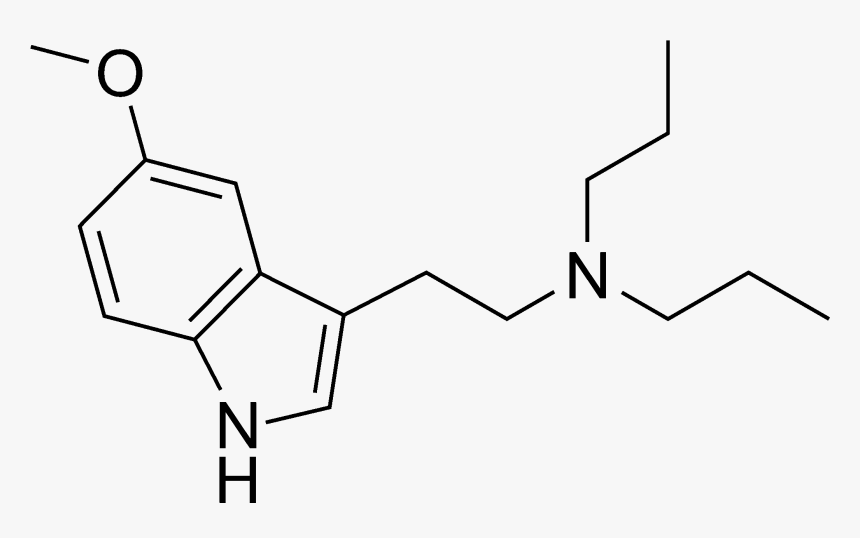 5 Meo Dpt Chemical Structure - Psilocin Dmt Chemical Structure, HD Png Download