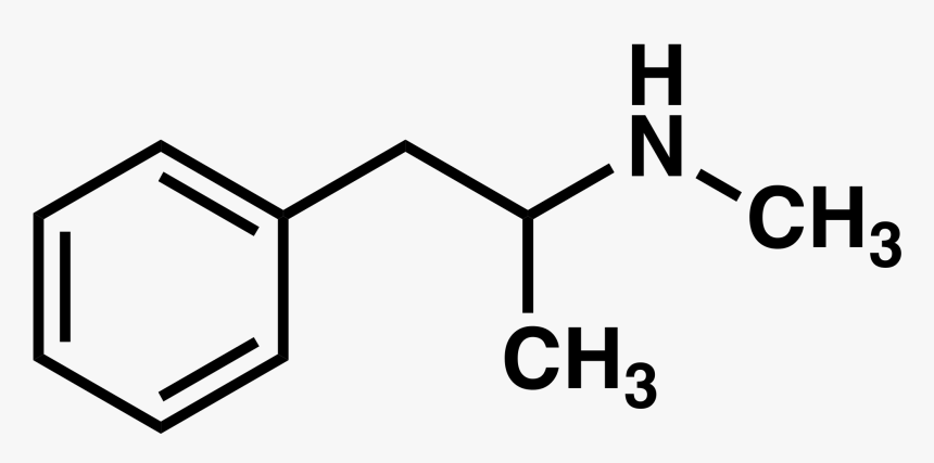 Methamphetamine Chemical Structure , Png Download - Amphetamine Chemical Structure, Transparent Png