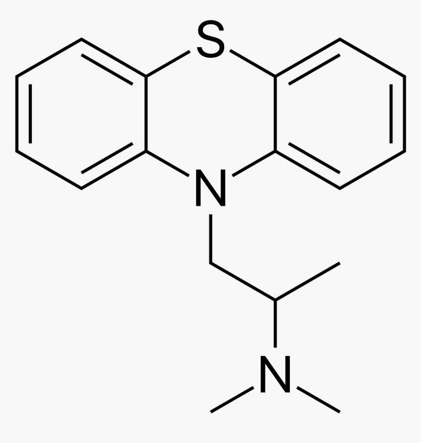 Transparent Promethazine Png - Phenothiazine Chemical Structure, Png Download
