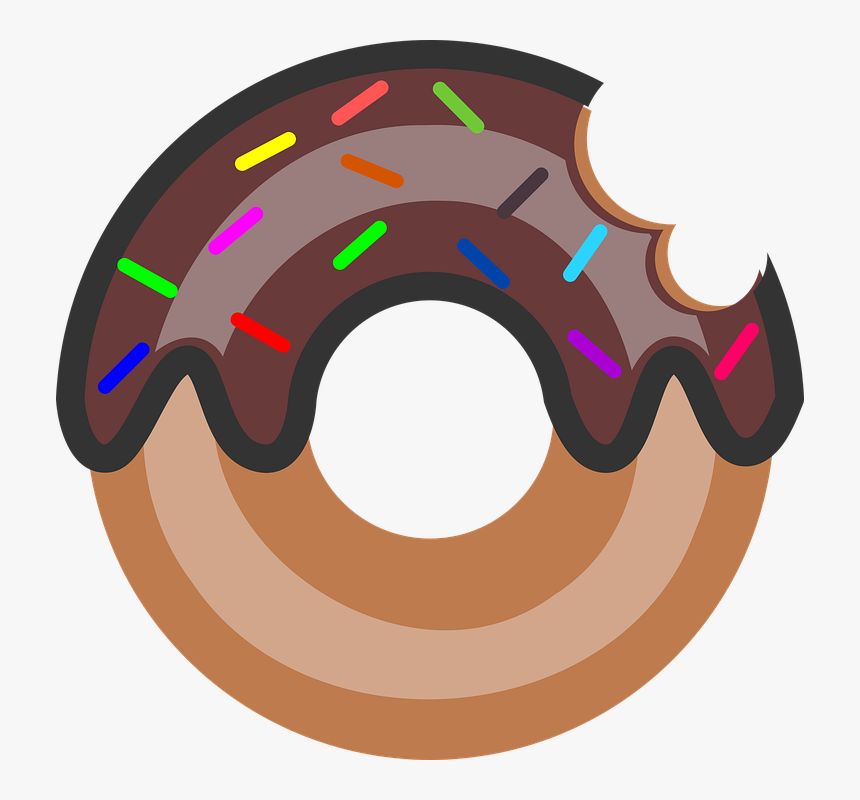 Doughnut Vector Art, Doughnut 2d Art, Doughnut Svg - Circle, HD Png Download