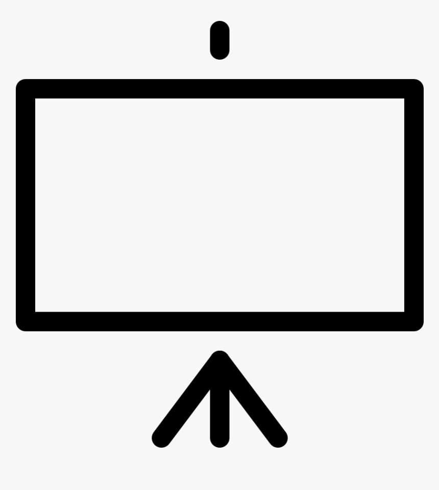 Office Equipment Projector Screen , Png Download - Sign, Transparent Png
