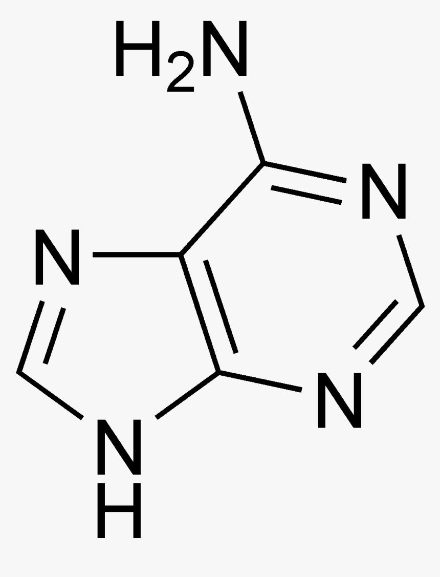 Adenine Chemical Structure , Png Download - Chemical Formula For Adenine, Transparent Png