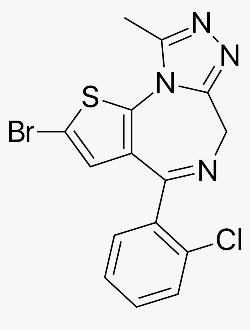 Alprazolam Chemical Structure , Png Download - Fluclotizolam, Transparent Png