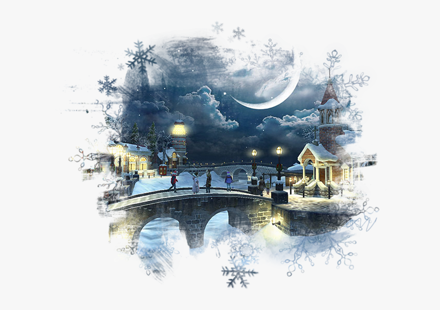 Transparent Invierno Clipart - Animated Wallpaper Of Houses, HD Png Download