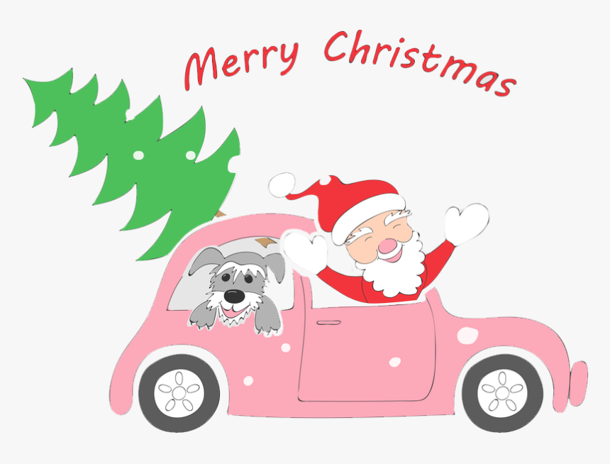 Transparent Pink Car Png - Christmas Car Images Cartoon, Png Download