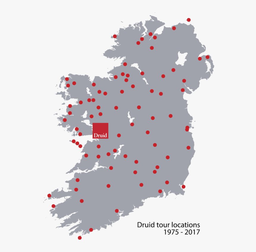 Druid Map - Ireland Map Png, Transparent Png
