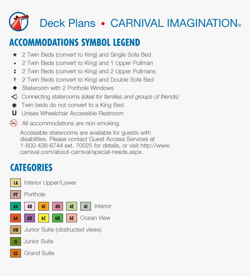 Carnival Imagination Ocean View 6b, HD Png Download
