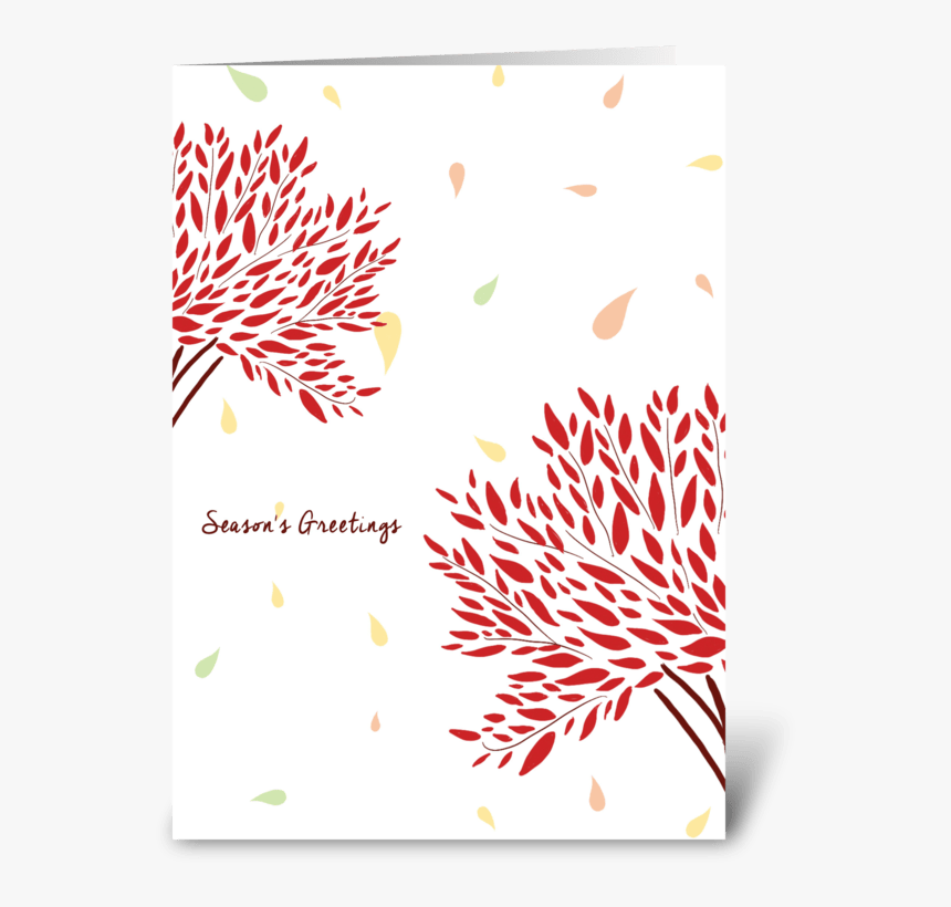 Season S Greetings Greeting Card - Floral Design, HD Png Download