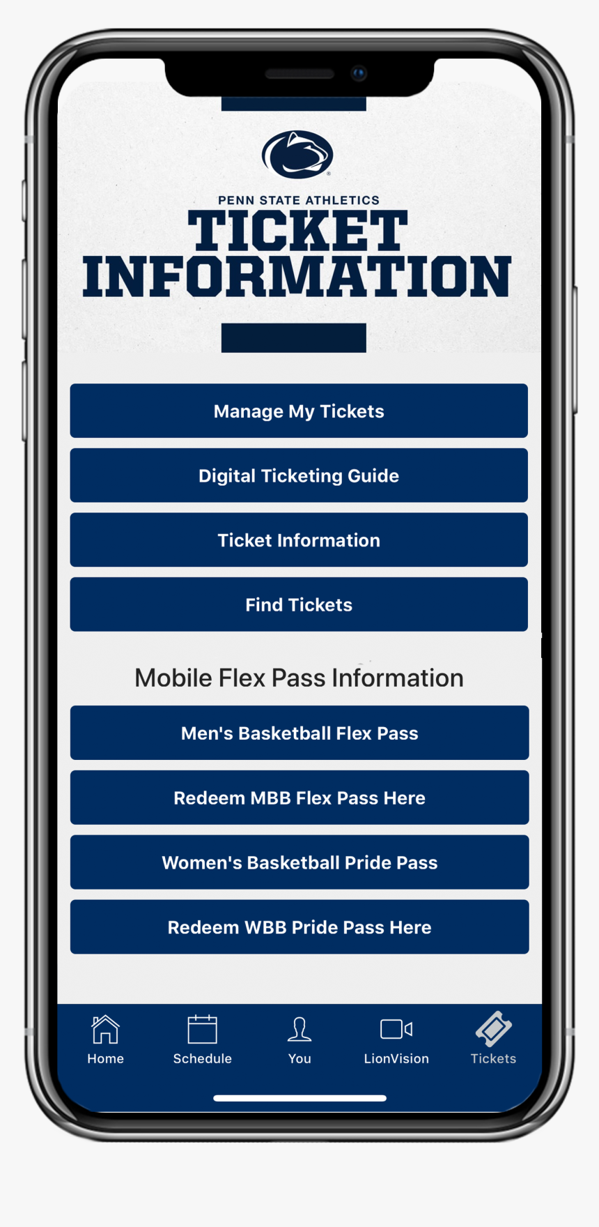 Penn State Tickets Phone, HD Png Download