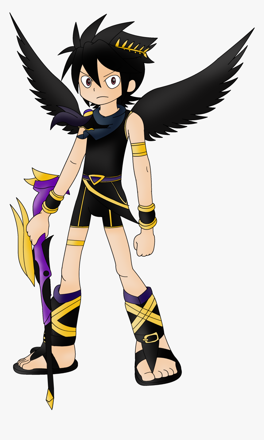 Dark Pit Render - Cartoon, HD Png Download