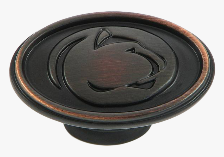 Penn State Cabinet Knob Cl81097-psu In Oil Rubbed Bronze - Saucer, HD Png Download