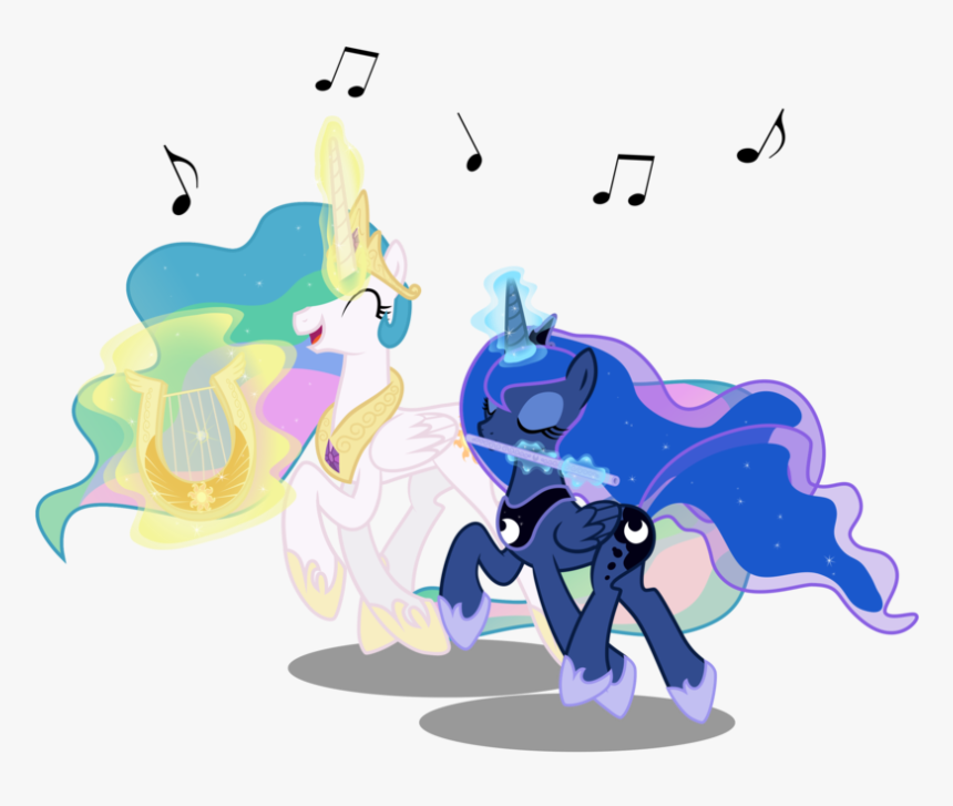 Princess Celestia Twilight Sparkle Rarity Princess - Mlp Two Sisters, HD Png Download