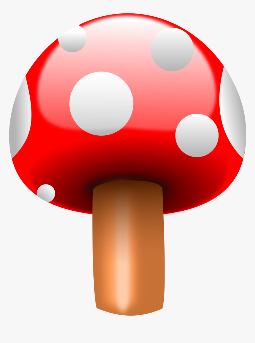 Fly Agaric, Mushroom, Red, Fungi, Fungus, Poison - Mashroom One Red, HD Png Download