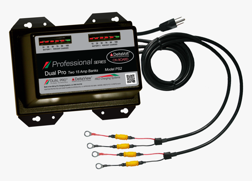 3 Bank Battery Charger, HD Png Download