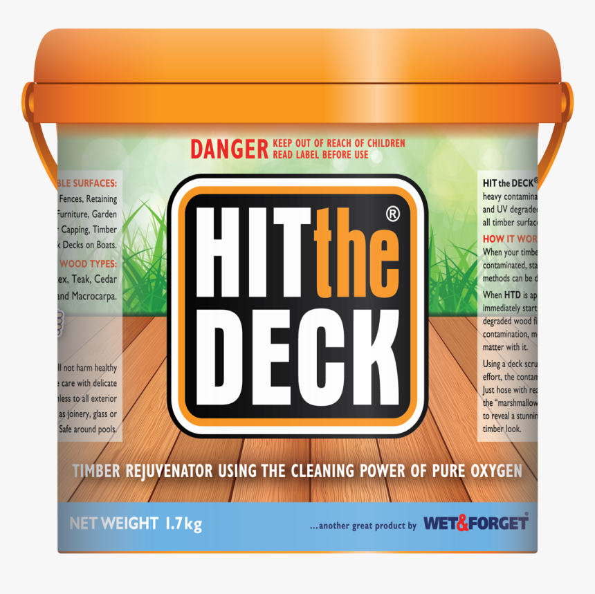 Deck Cleaner Wet And Forget, HD Png Download