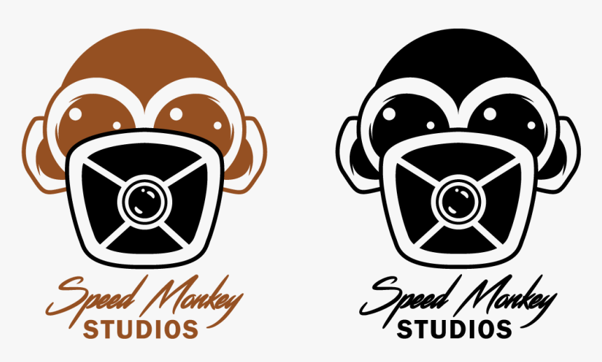 Logo Design By Moody Toons For Speed Monkey Studios - Cartoon, HD Png Download