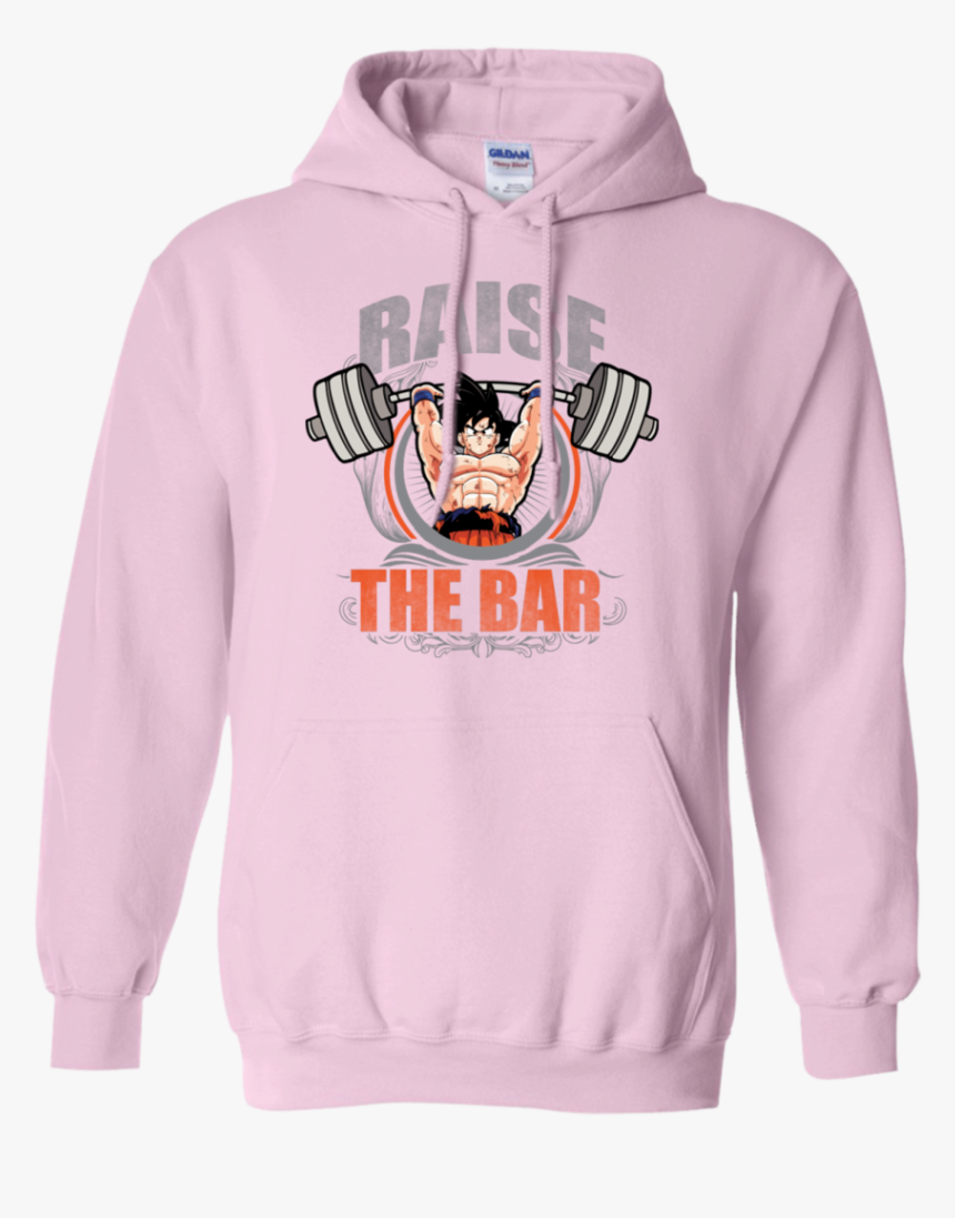 Raise The Bar Goku Spirit Bomb Shoulder Barbell Press - Southside Serpents Hoodie Pink, HD Png Download