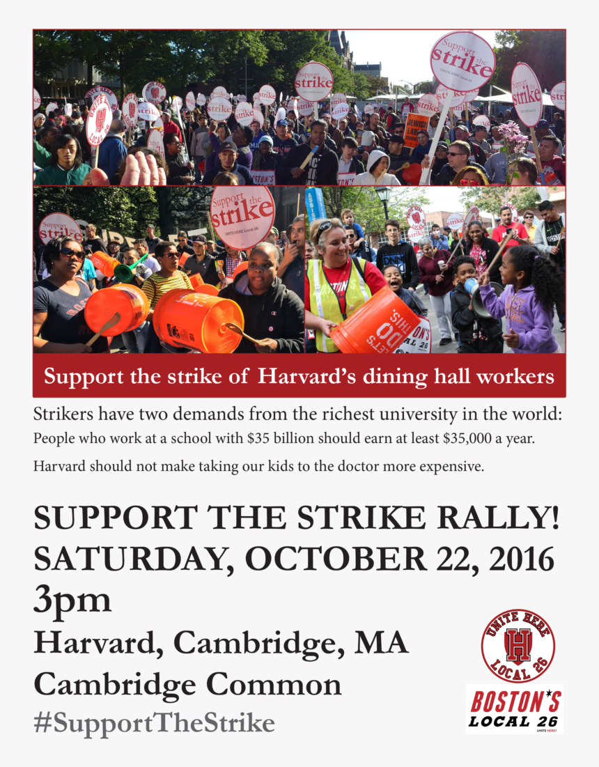 Harvard Strike Oct22 - Vector Security, HD Png Download