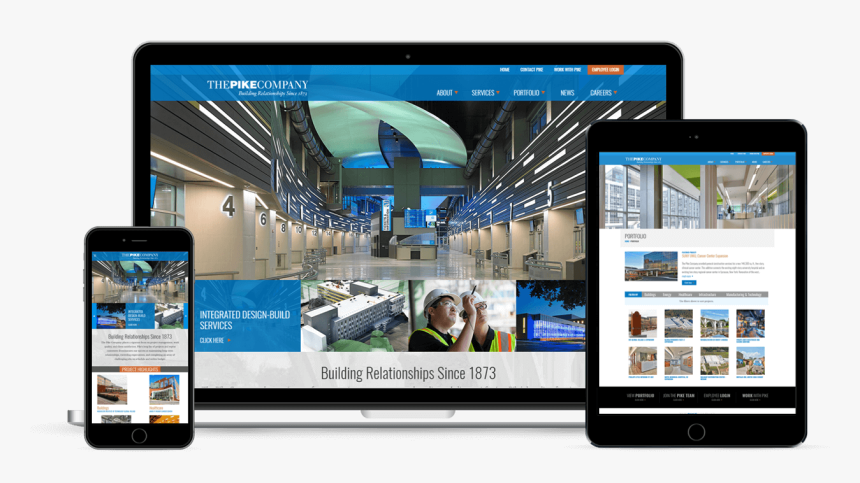 Pike Construction Website Design - Operating System, HD Png Download