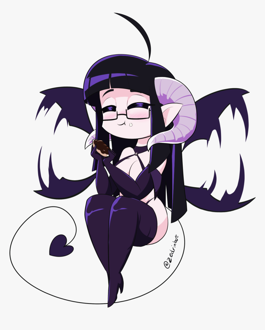 @2edrinbt Purple Fictional Character Violet Mythical - Monster Girl Robot, HD Png Download