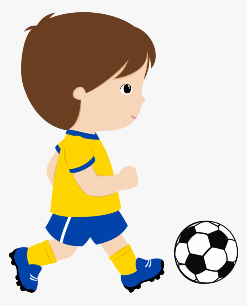 Soccer Clipart Grass Menino Jogando Bola Free Images - Menino Jogando Bola Em Desenho, HD Png Download
