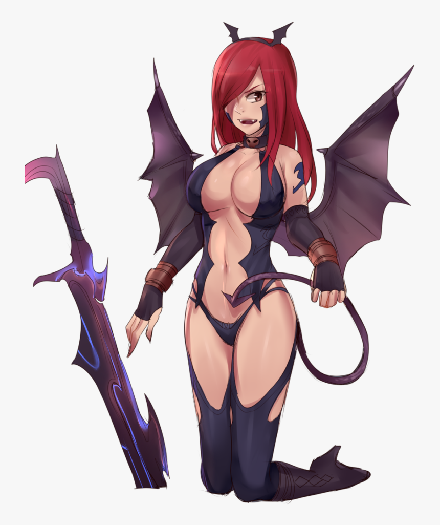Fairy Tail Erza Succubus, HD Png Download