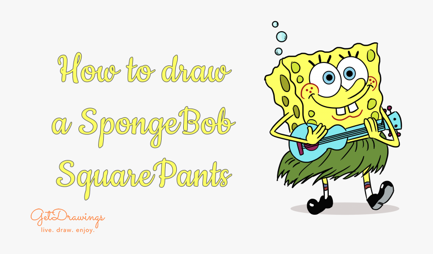 How To Draw A Spongebob Squarepants - Cartoon, HD Png Download