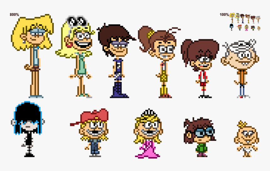 Transparent Spongebob Caveman Png - Pixel Art Lincoln Loud, Png Download