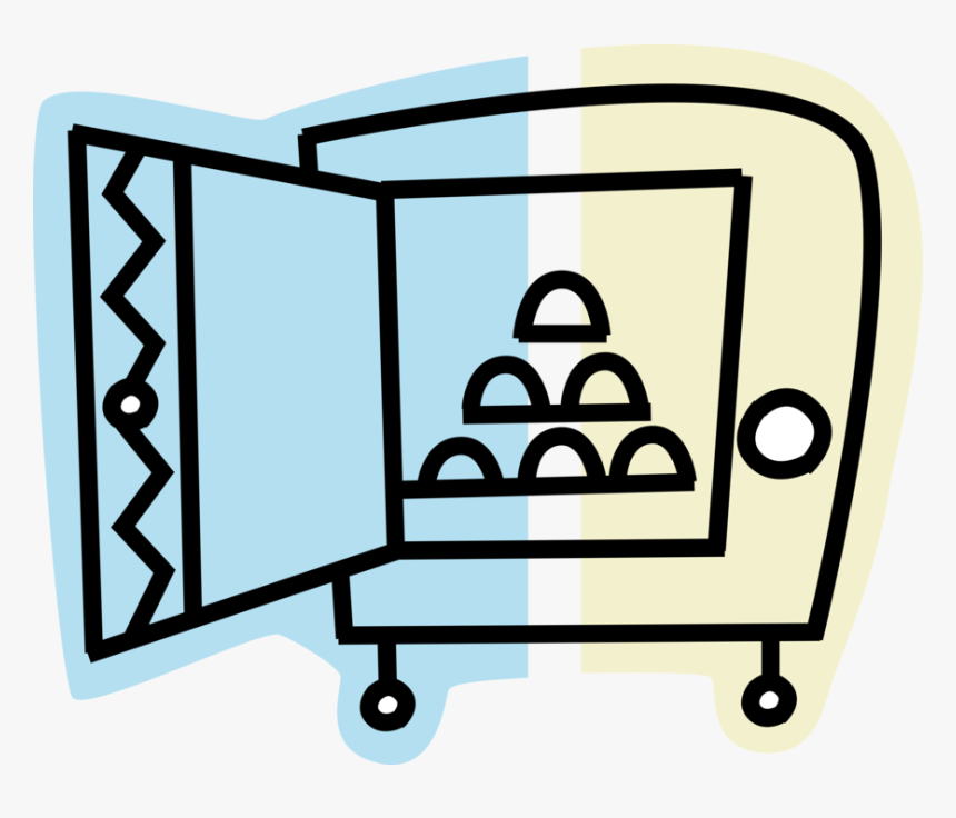 Vector Illustration Of Financial Institution Bank Vault, HD Png Download