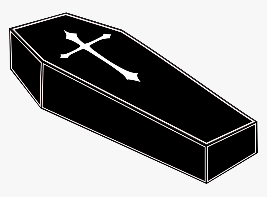 Collection Of Cartoon - Coffin Clipart, HD Png Download
