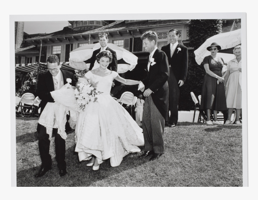 Jfk And Jackie On Their Wedding Day After Taking Party - John F Kennedy Jacqueline Bouvier Wedding, HD Png Download