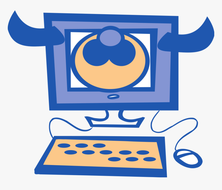 Blue Computer Clip Art, HD Png Download