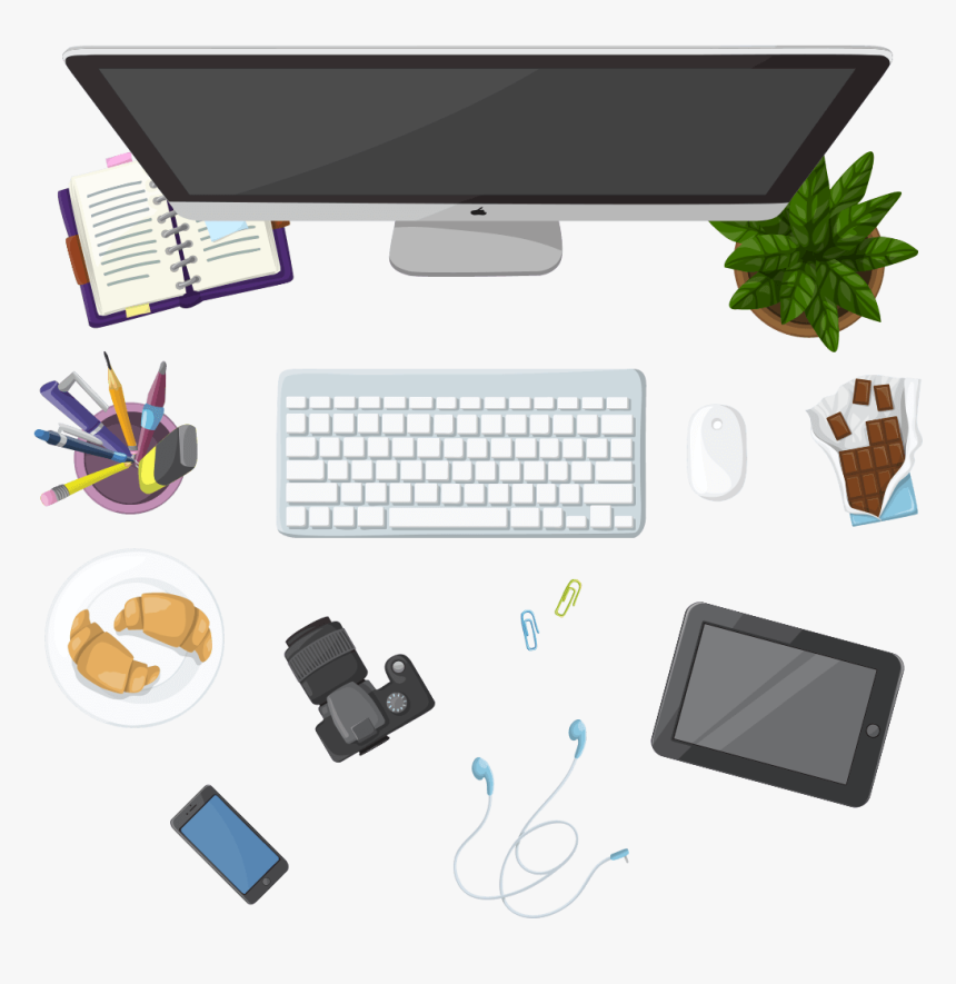 Vector Office Desk Png, Transparent Png