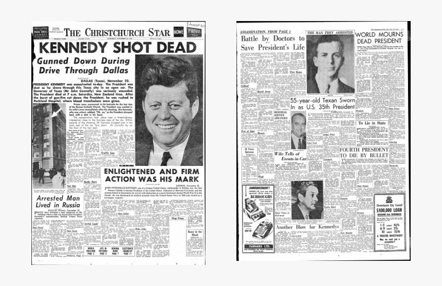 Picture - New Zealand Jfk Assassination, HD Png Download