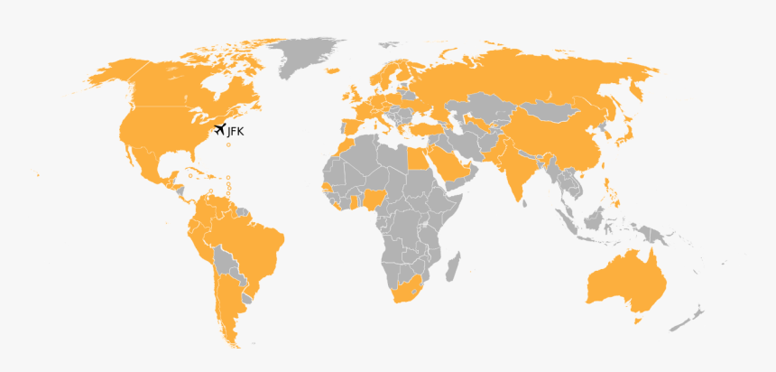 Blank Map Of The World 1914, HD Png Download