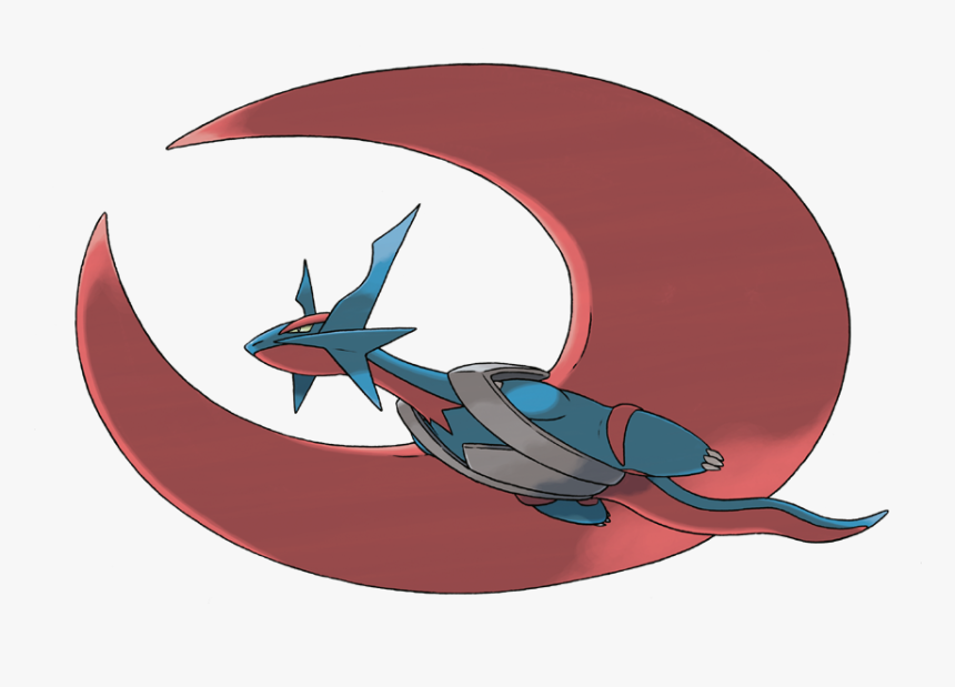 Mega Salamence-x550 - Pokemon Salamence Mega Evolution, HD Png Download
