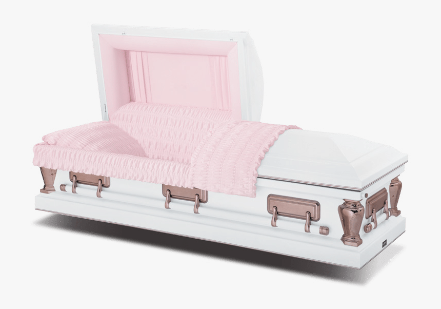 Ammen Family Virgo White & Pink Casket - Batesville Pink White Casket, HD Png Download