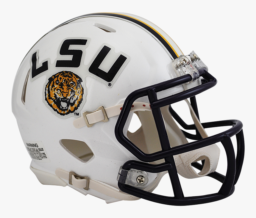 Lsu White Speed Mini Helmet - Lsu Helmet, HD Png Download
