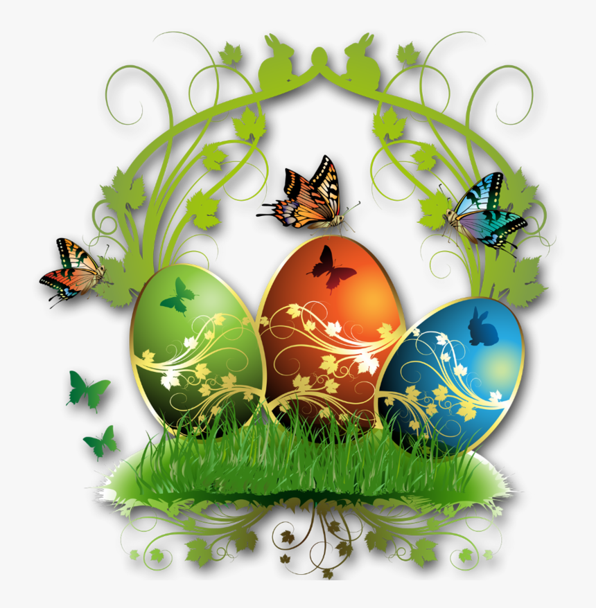 Easter Eggs Decoration Decorating Egg Nice Clipart - Transparent Decorated Easter Eggs, HD Png Download