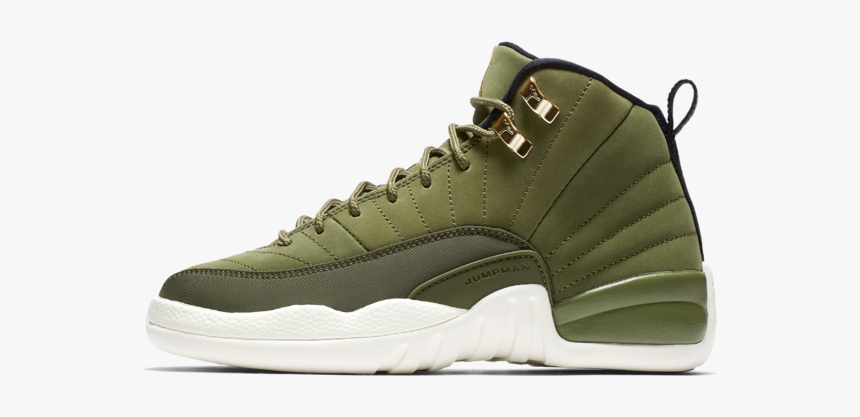 Jordan 12 Olive Canvas, HD Png Download