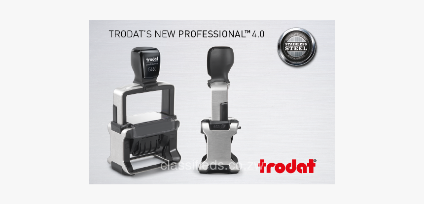 Trodat Professional Dater Stamp With Received With, HD Png Download