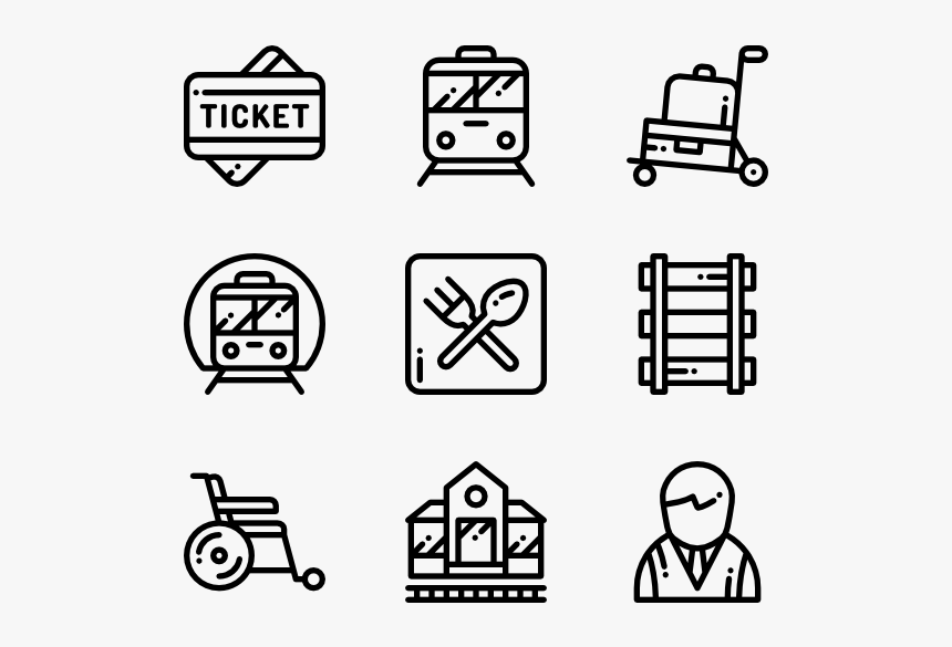Railway - Hobbies Icon Png, Transparent Png