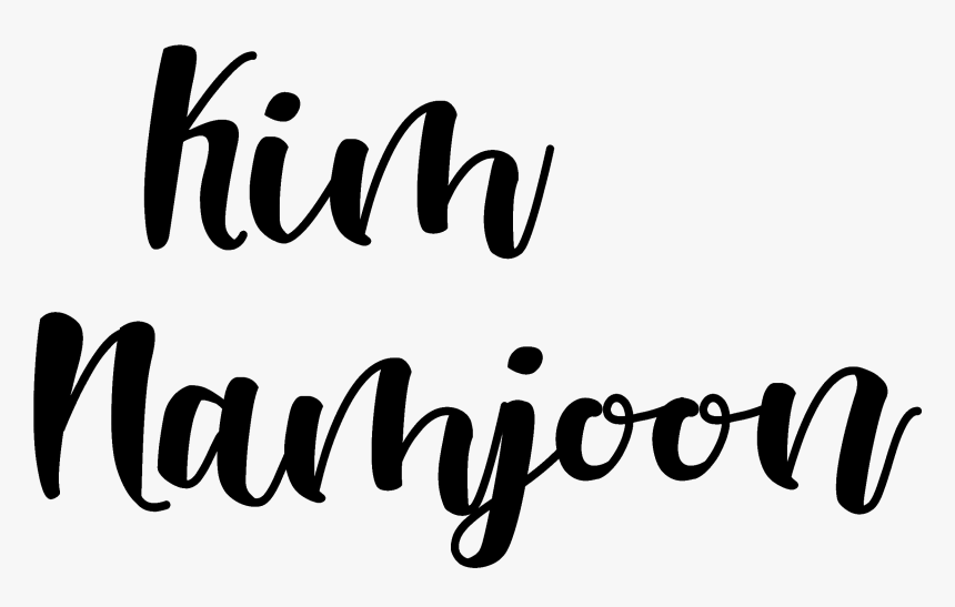 Font Kim Namjoon Bts 💕 ⚠️important Importante St - Kim Seok Jin Letras, HD Png Download