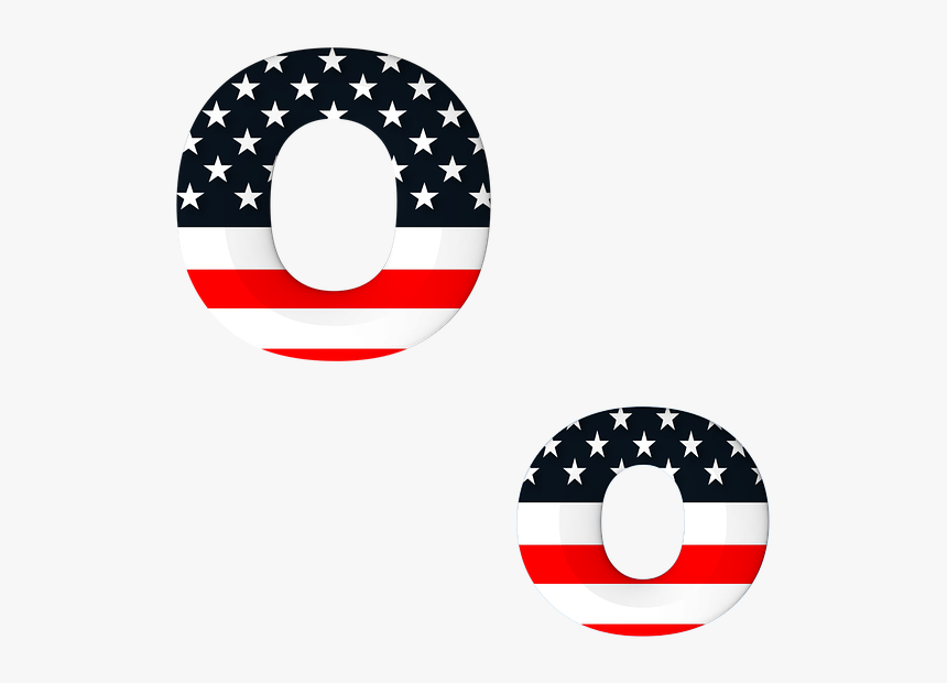 Letter, Abc, Alphabet, American, Flag, Stars, Stripes - Letter D American Flag, HD Png Download