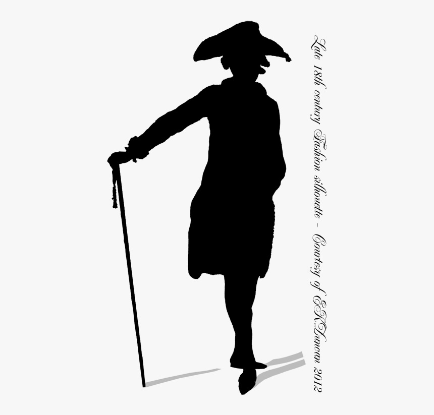 Transparent 18th Clipart - 18th Century Man Silhouette, HD Png Download