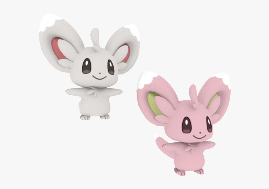 Minccino Pokemon Xy Model, HD Png Download