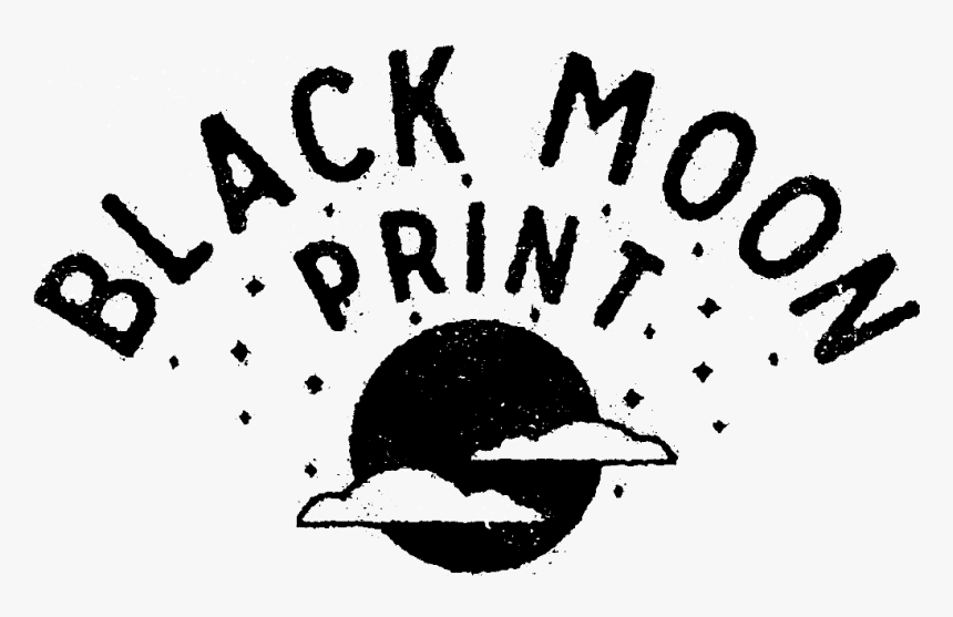 Black Moon Print, HD Png Download