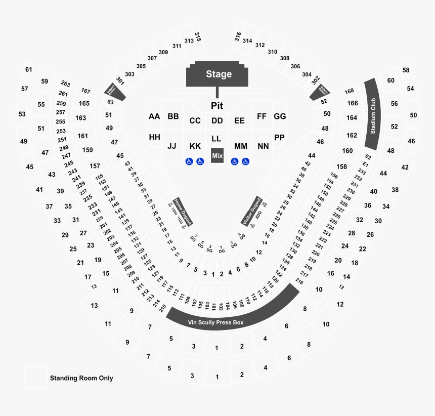 Map Dodger Stadium Seating Chart With Seat Numbers Pdf - Infoupdate.org